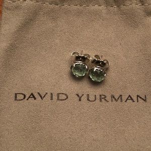 David Yurman Chatelaine Prasiolite Stud Earrings